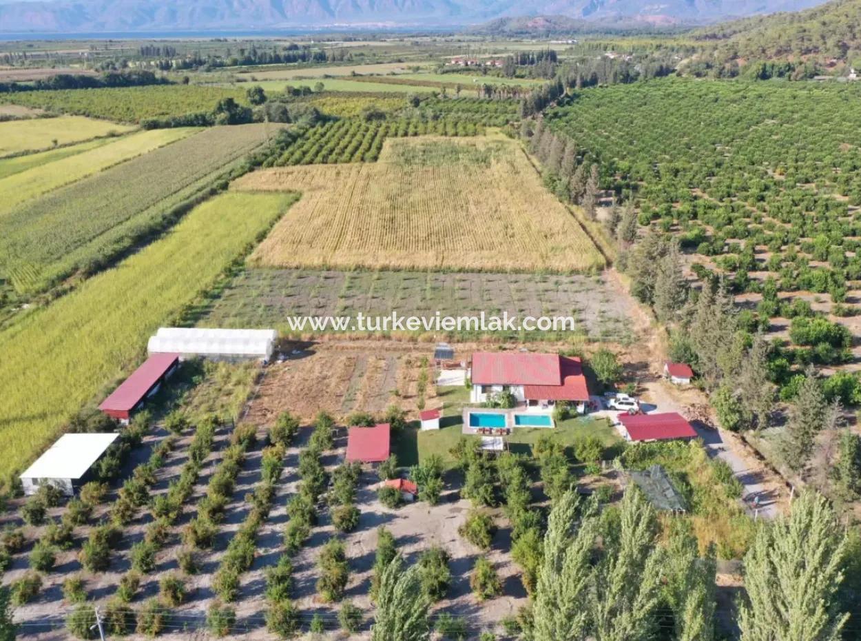 Farmhouse Located On 40 Acres Of Land In Tepearası Area (Tak01)