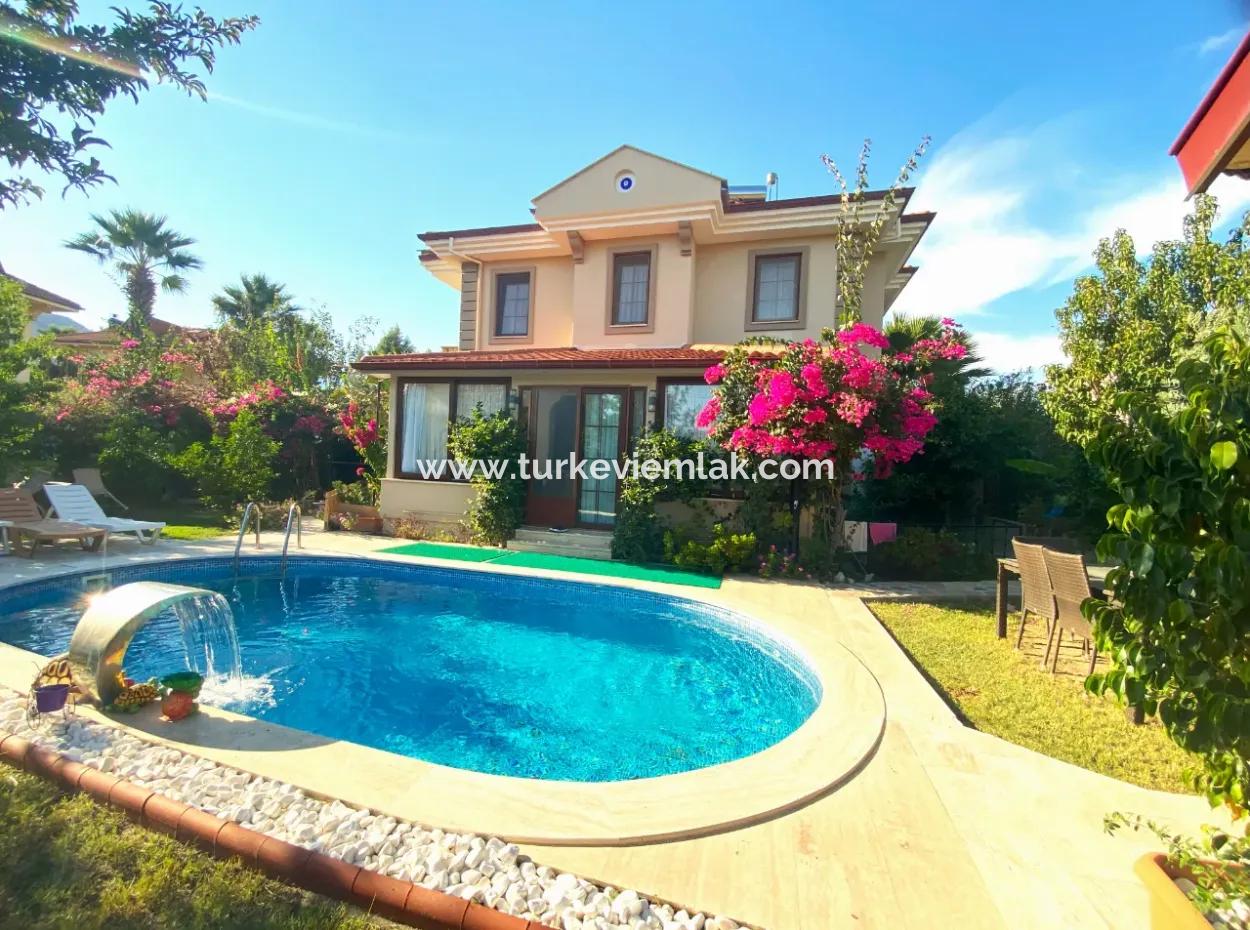 Villa For Sale In Dalyan 3+1 With Underfloor Heating And Pool (Dv23)