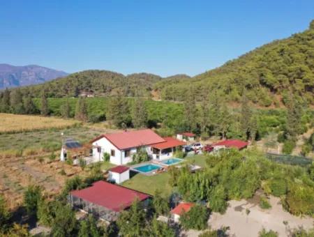 Farmhouse Located On 40 Acres Of Land In Tepearası Area (Tak01)