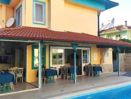 Hotel & Cafe & Outdoor Pool For Sale In Dalyan, Suitable For Investment (Dt04)